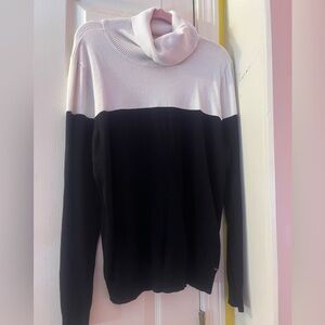 Calvin Klein Black Sweater with Gold Accent